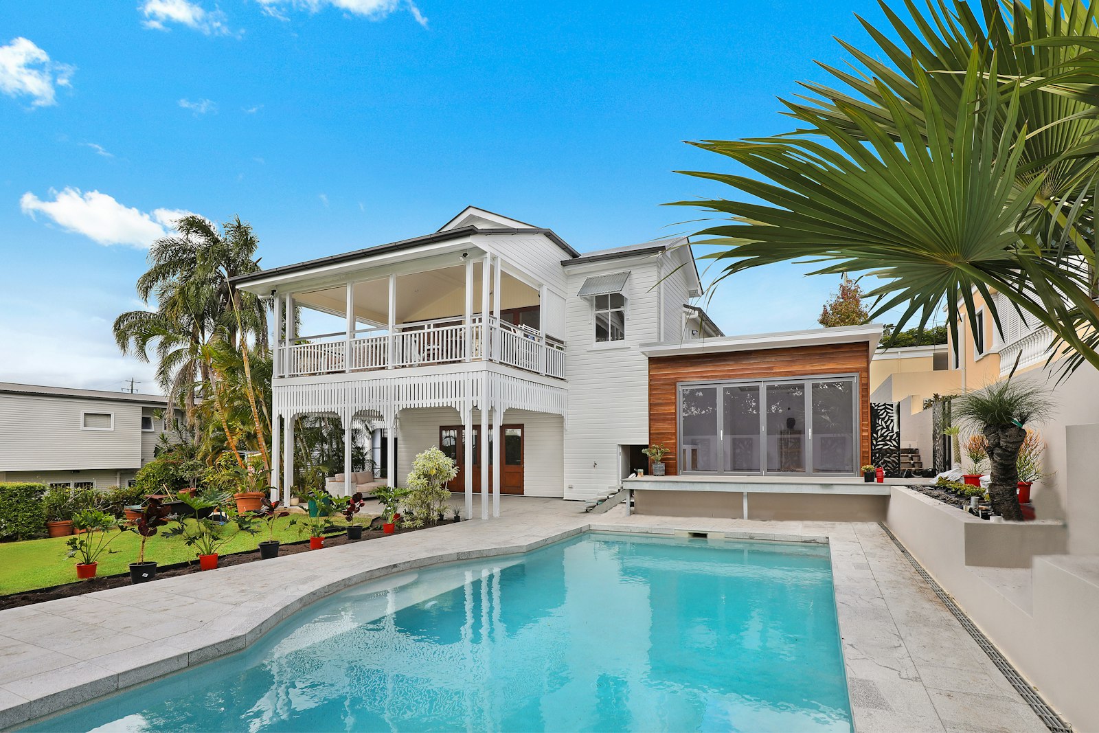 Florida home with a welcoming front porch